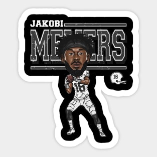 Jakobi Meyers Las Vegas Cartoon Sticker